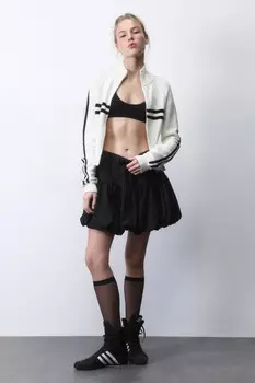 Юбка-баллон мини пышная с бантиками