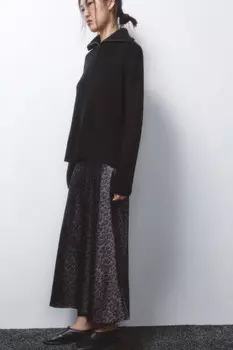 Юбка-годе макси атласная