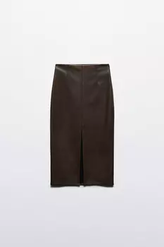 Юбка-карандаш миди с разрезом