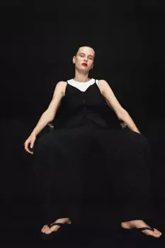 Юбка миди асимметричная с запахом