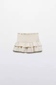 Юбка мини пышная с широкой резинкой
