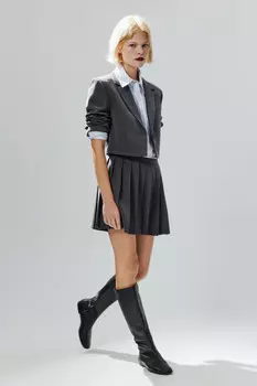 Юбка мини в складку