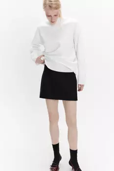 Юбка-шорты мини со средней посадкой