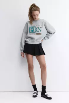 Юбка-шорты мини в крупную складку