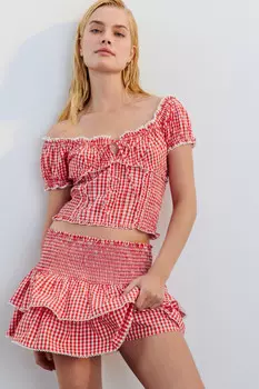 Юбка-шорты пышная с воланами