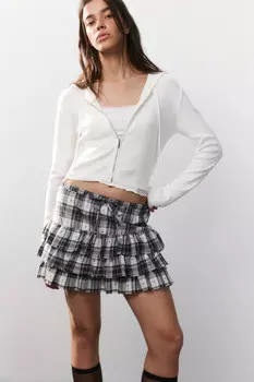 Юбка-шорты пышная с воланами