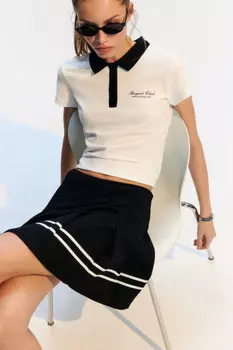 Юбка теннисная в крупную складку