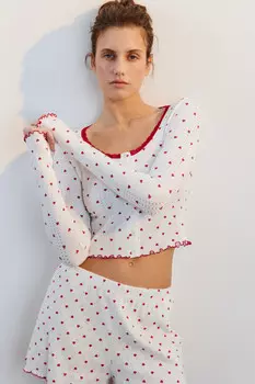 Кардиган домашний бесшовный с принтом