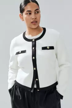 Кардиган на пуговицах жаккардовый