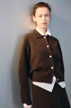 Кардиган с отложным воротником