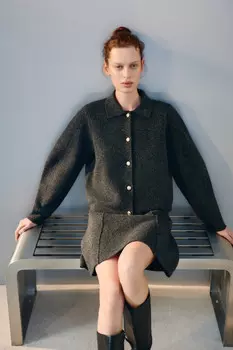 Кардиган с отложным воротником