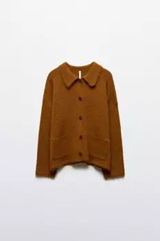 Кардиган с отложным воротником