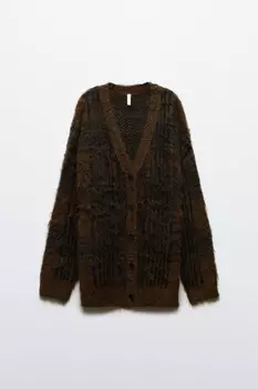 Кардиган удлиненный на пуговицах