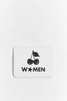 Картхолдер с рисунком и надписью