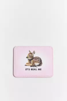 Картхолдер с рисунком и надписью