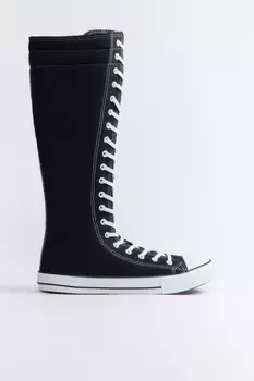 Кеды экстравысокие со шнуровкой и молнией