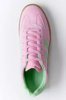 Кеды на платформе с полосками