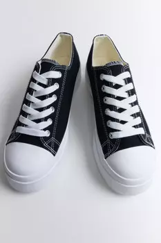 Кеды низкие с белым носком