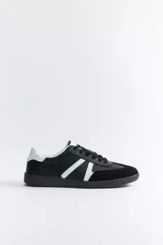 Кеды низкие с контрастными вставками