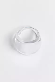 Кольцо массивное прозрачное