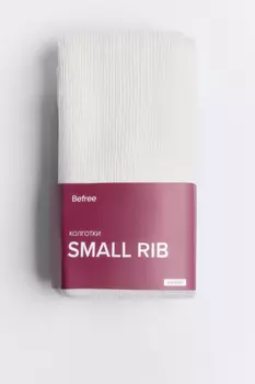 Колготки теплые вязаные в рубчик