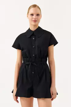 Комбинезон хлопковый с талией paperbag