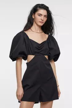 Комбинезон мини хлопковый с шортами и блузкой-топом