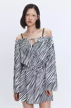 Комбинезон пляжный с открытыми плечами