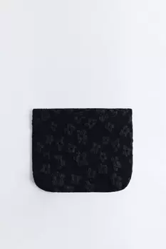 Косметичка текстильная с фактурными цветами