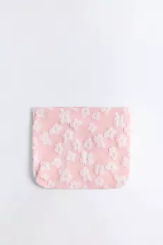 Косметичка текстильная с фактурными цветами