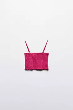 Кроп-топ на тонких бретельках