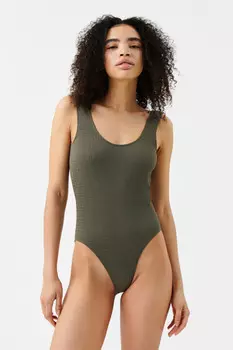 Купальник слитный на широких бретелях