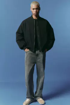 Куртка-бомбер короткая на утеплителе