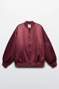 Куртка-бомбер свободная на утеплителе