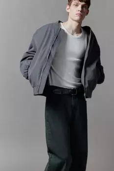 Куртка-бомбер свободная на утеплителе