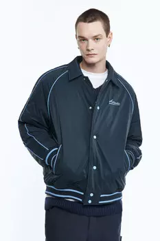 Куртка-бомбер утепленная с отложным воротником