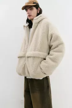 Куртка флисовая утепленная с капюшоном