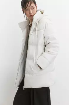 Куртка из искусственной кожи с капюшоном