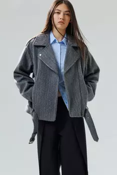 Куртка-косуха из драповой ткани