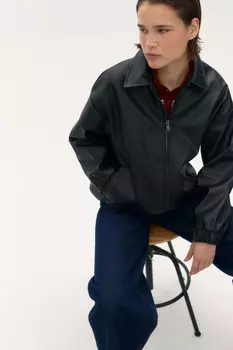 Куртка на молнии с матовой фактурой