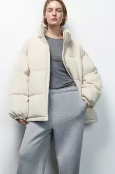 Куртка oversize вельветовая с воротником-стойкой