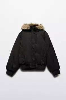 Куртка-парка короткая с опушкой