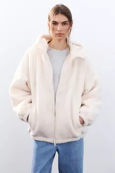 Куртка плюшевая с капюшоном