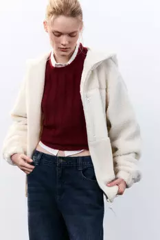 Куртка плюшевая с капюшоном