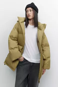 Куртка-пуховик oversize на натуральном утеплителе