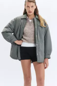 Куртка-рубашка oversize утепленная ультралегкая
