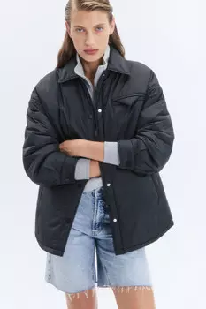Куртка-рубашка oversize утепленная ультралегкая
