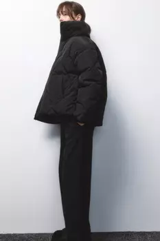 Куртка стеганая короткая с воротником-стойкой