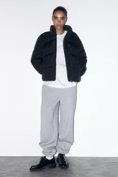 Куртка стеганая с воротником-стойкой