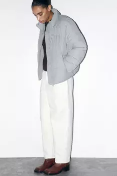 Куртка стеганая с воротником-стойкой